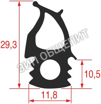Уплотнитель рамка 0C1477, Electrolux / Zanussi для FCZ101, AOS101 (оригинал)