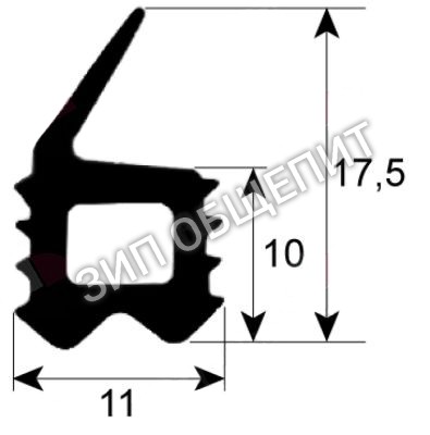 Уплотнитель дверной GS-23790 Alto-Shaam, профиль 2708