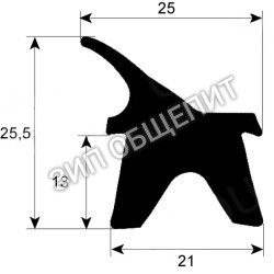 Уплотнитель дверной 7070174 Giorik, профиль 2402 для EN10VE-EC-ESN1033