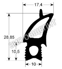 Уплотнитель 20.00.399P Rational для моделей CM202 / SCC202 / CMP202 (RUSSIA)