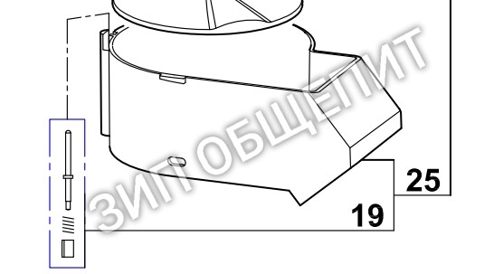 Корпус овощерезки 103289 Robot Coupe для моделей R211 / R211 ULTRA