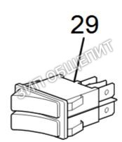 Переключатель кнопочный 512770 для эспрессо-машины DeLonghi модели BAR14N
