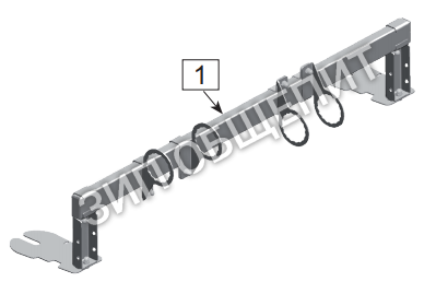 Кронштейн шарового крана 1/1 GN 60.72.834 для встроенной системы слива жира на подставке CombiDuo 61-102 Rational