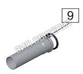 Труба DN 50 150 мм 60.72.716 для встроенной системы слива жира на подставке CombiDuo 61-102 Rational