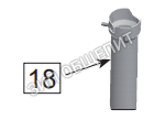 Дренажная трубка с ручкой 60.73.294 для встроенной системы слива жира на ножках/колесах CombiDuo 61-102 Rational