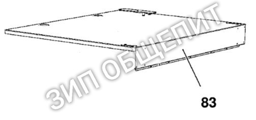 Крышка корпуса 0D2175A для печи конвекционной UNOX модели XVC705E