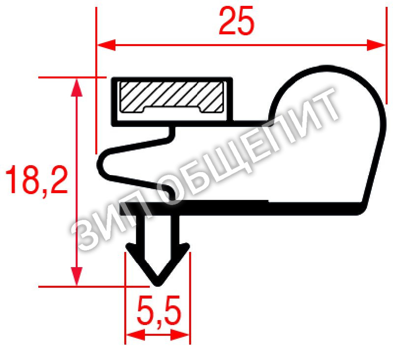 Уплотнитель изоляционный Desmon H25-0051