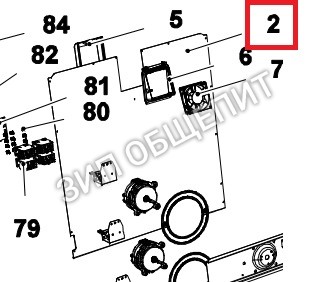 Задняя панель 0F1425A0 UNOX оцинкованная для XB893