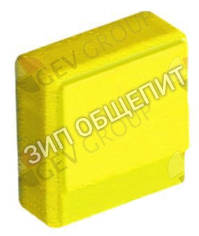 Выключатель нажимной кнопочный Dihr, 23x23мм, жёлт. для Dupla50 / DS35-Neutra-Olis / DS37-Neutra-Olis / DS40 / DS40-Neutra-Olis