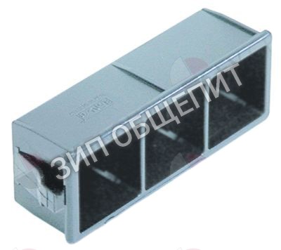 Корпус детали Dihr, тройн., 28,5x77,5мм, сер. для Dupla50 / DS35-Neutra-Olis / DS37-Neutra-Olis / DS40 / DS40-Neutra-Olis