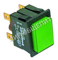 Выключатель кнопочный Elettrobar, 30x22мм, зелён., 2NO для 11F / 11F-DVGW / 11FD / 11R / 11RD